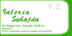 valeria suhajda business card